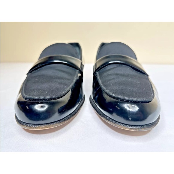Salvatore Ferragamo Made in Italy Patent Grosgrain Vamp Formal Loafer 12 D main image 6